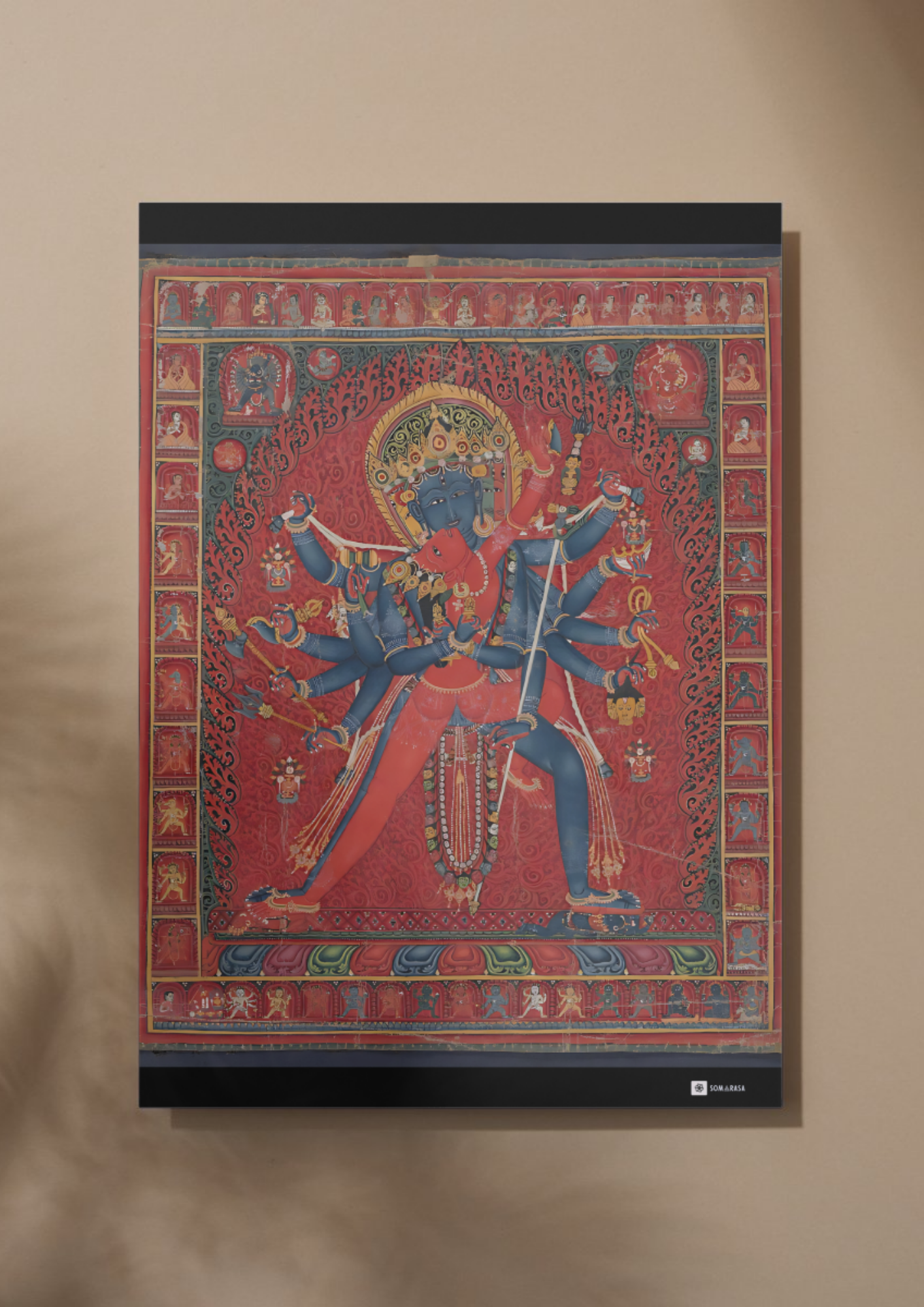 Chakrasamvara and Vajravarahi – The Ecstatic Union of Wisdom & Compassion (A3 Poster)