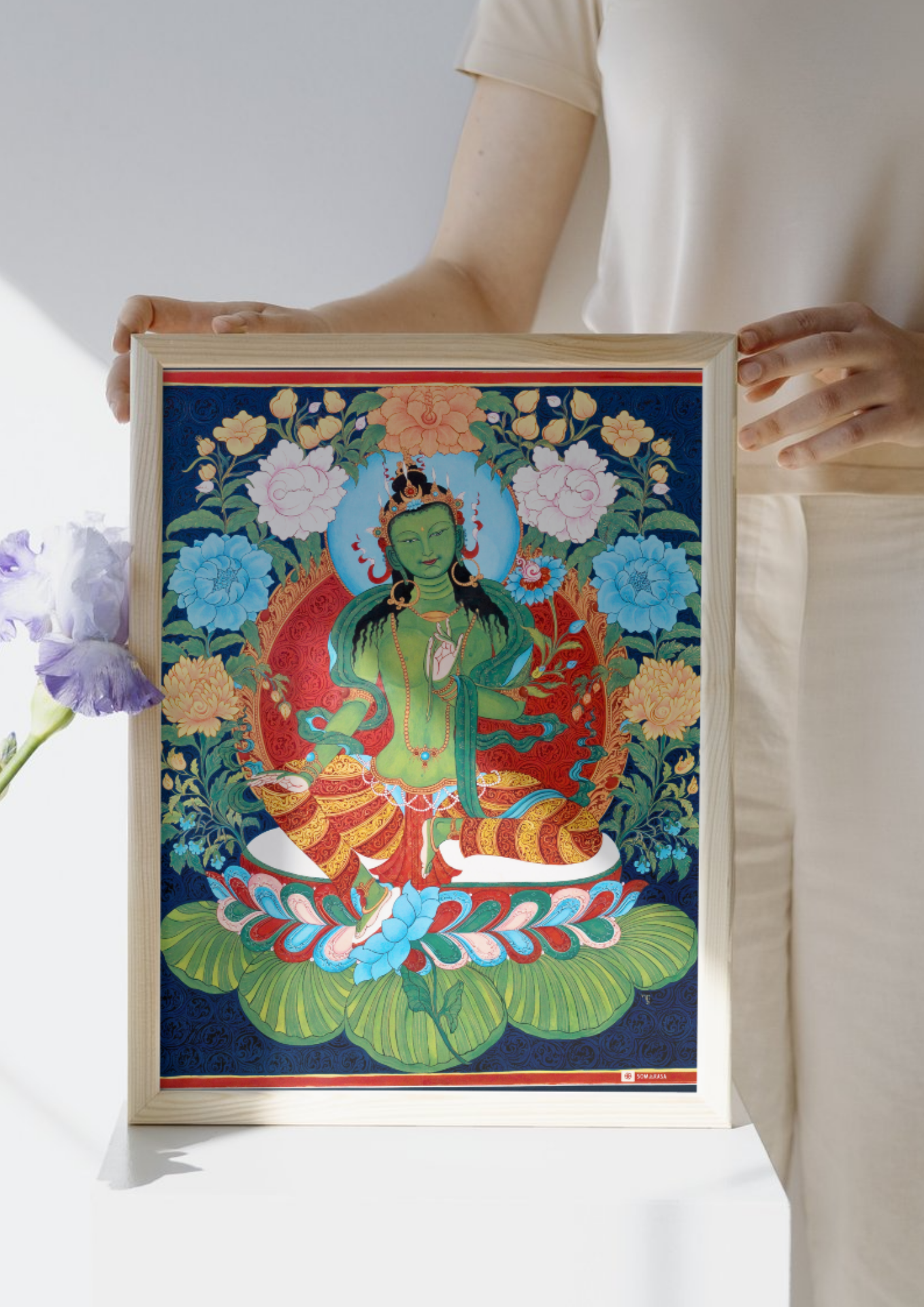 Green Tara – The Swift Liberator and Mother of All Buddhas (A3 Poster)
