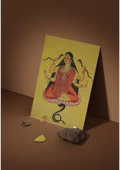 Manasa Devi – Kalighat Painting Reprint (A3 Poster)