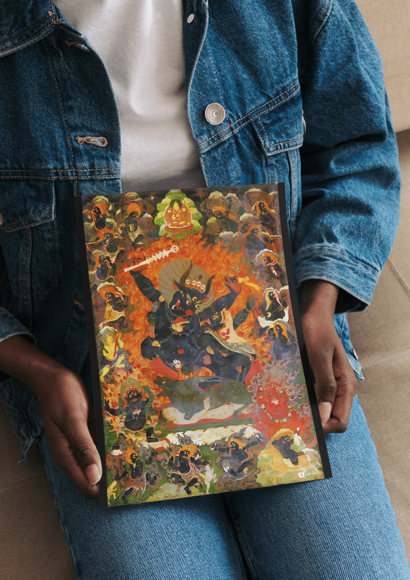 Yama Dharmaraja – The Lord of Death & Dharma (A3 Poster)