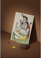Shiva Mahayogin – Kalighat Painting Reprint (A3 Poster)