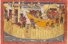 Shurpanakha’s Vengeance at the Gates of Lanka – Folio from the Shangri Ramayana (16×24 Poster)