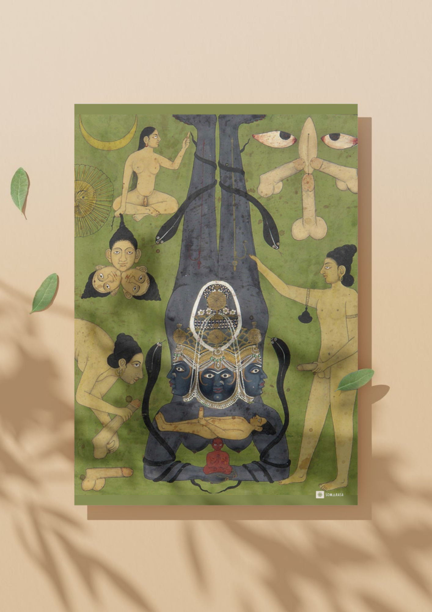 Tantric Shiva – The Cosmic Masculine Unbound (A3 Poster)