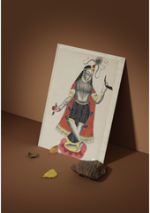 Balarama Dancing – Kalighat Painting Reprint (A3 Poster)
