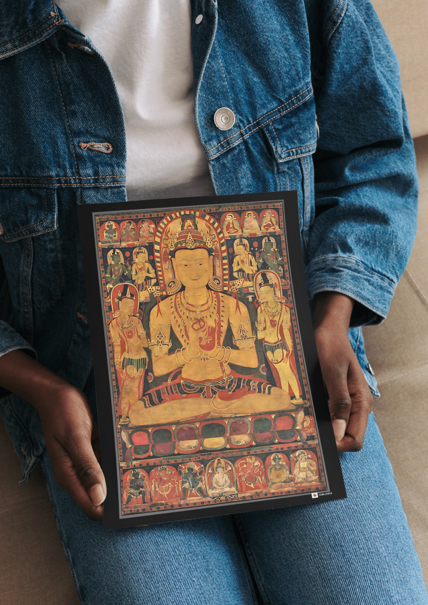 Vairochana as Vajrasattva – Embodiment of Enlightened Thunder (A3 Poster)