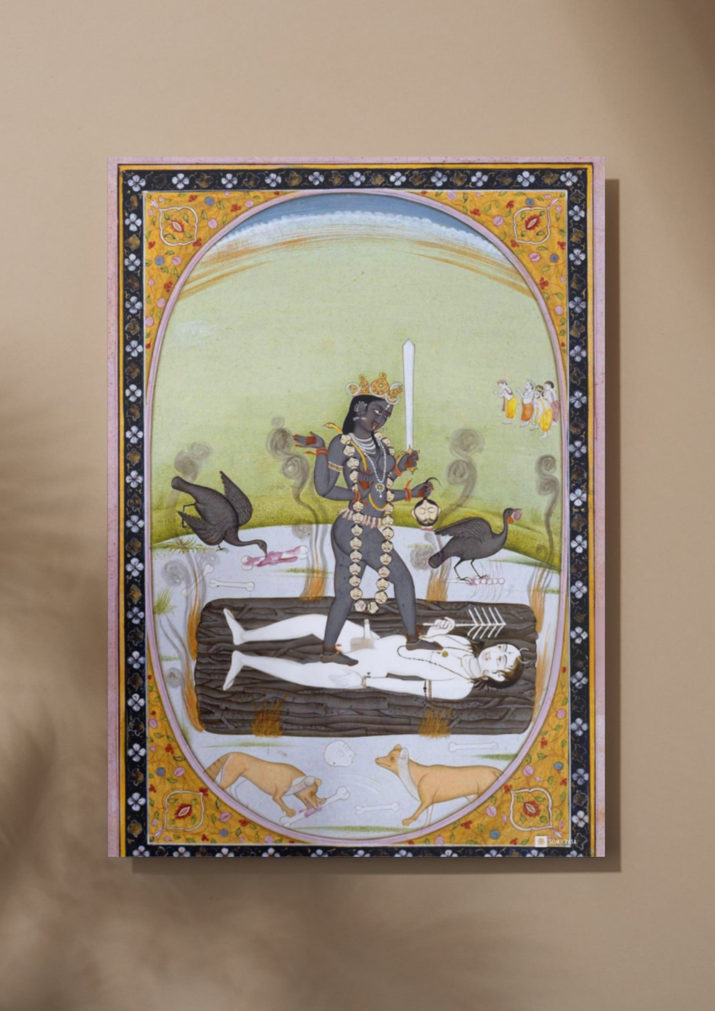 Kālī Standing Over Shiva – The Dance of Time and Transformation (A3 Poster)