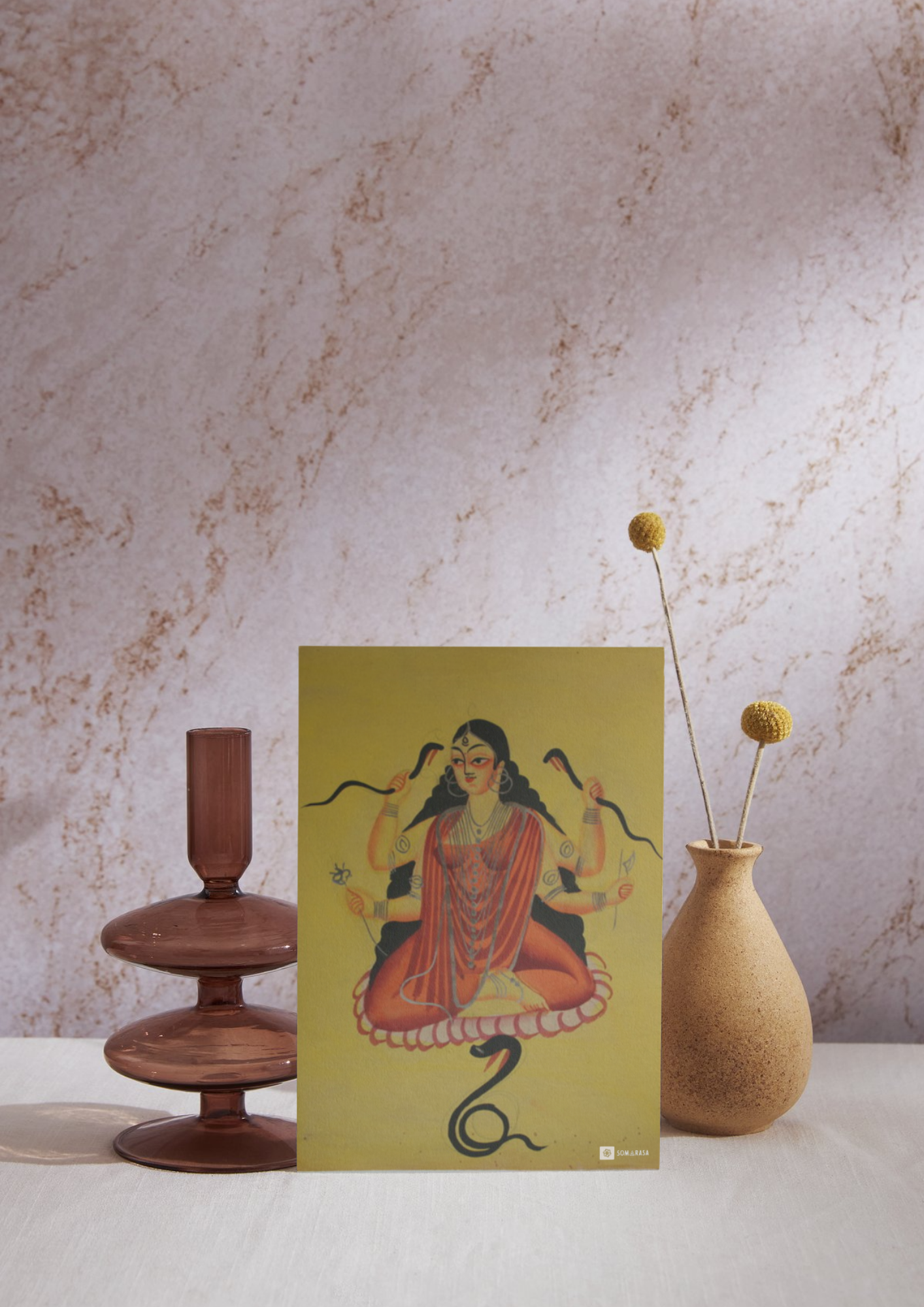 Manasa Devi – Kalighat Painting Reprint (A3 Poster)