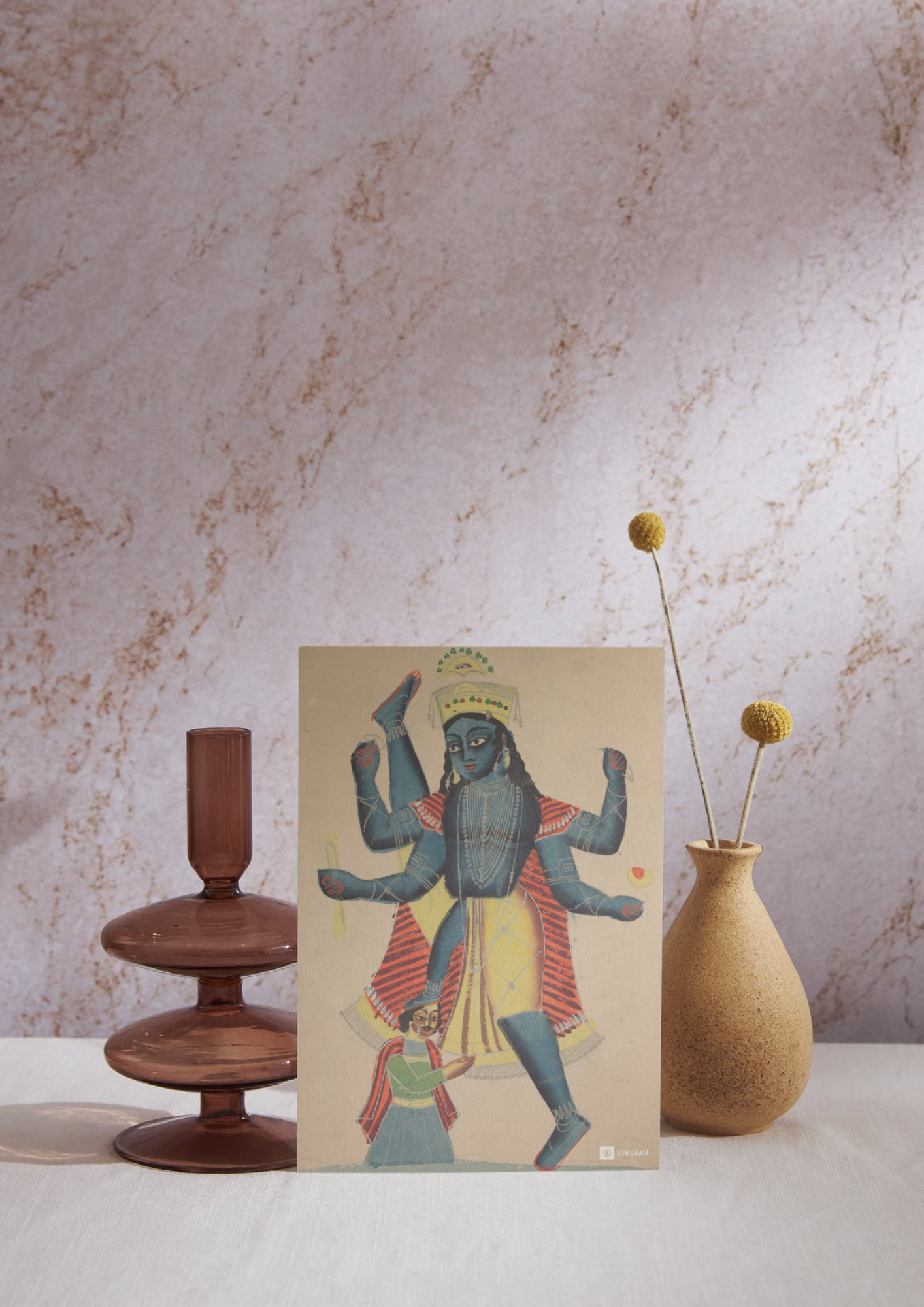 Trivikrampada (Vamana Avatar of Vishnu) – Kalighat Painting Reprint (A3 Poster)