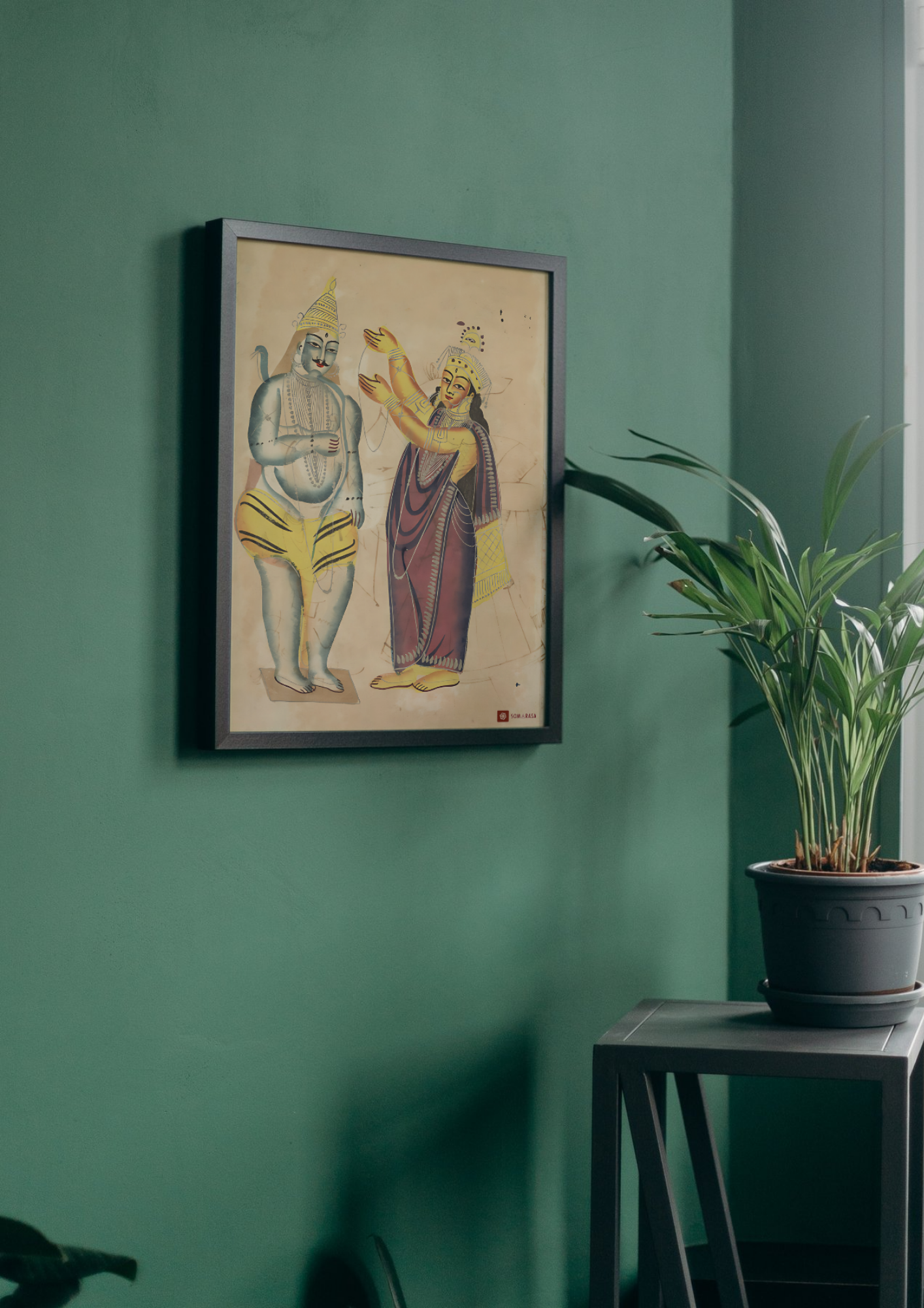Parvati Placing a Wedding Garland on Shiva (A3 Poster)