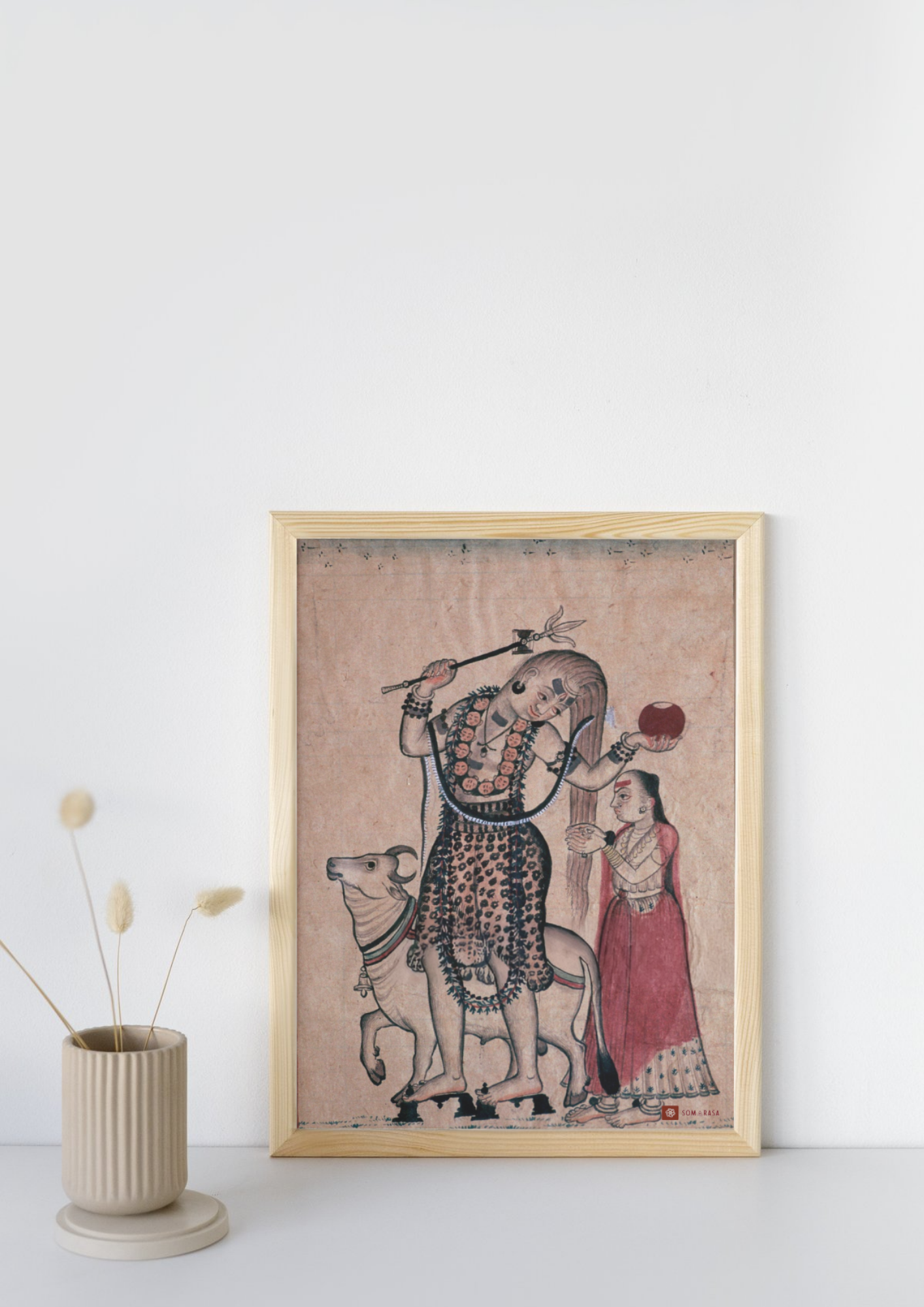 Shiva with Nandi & Parvati – The Eternal Ascent (A3 Poster)