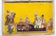 Bharata & Shatrughna in the Court Studio – Shangri Ramayana Folio by the Bahu Masters (16×24 Poster)