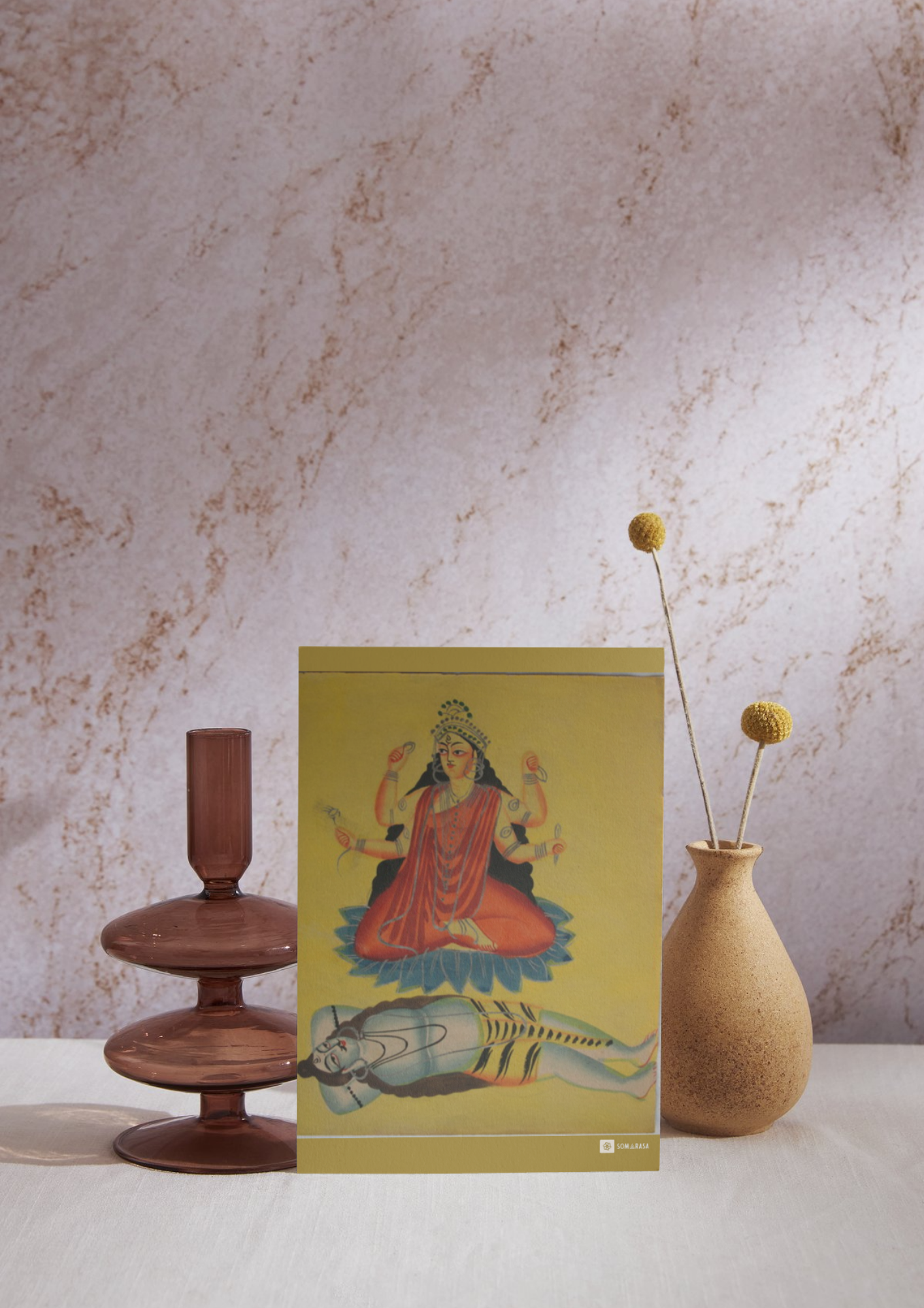 Rajrajeshwari – Kalighat Painting Reprint (A3 Poster)