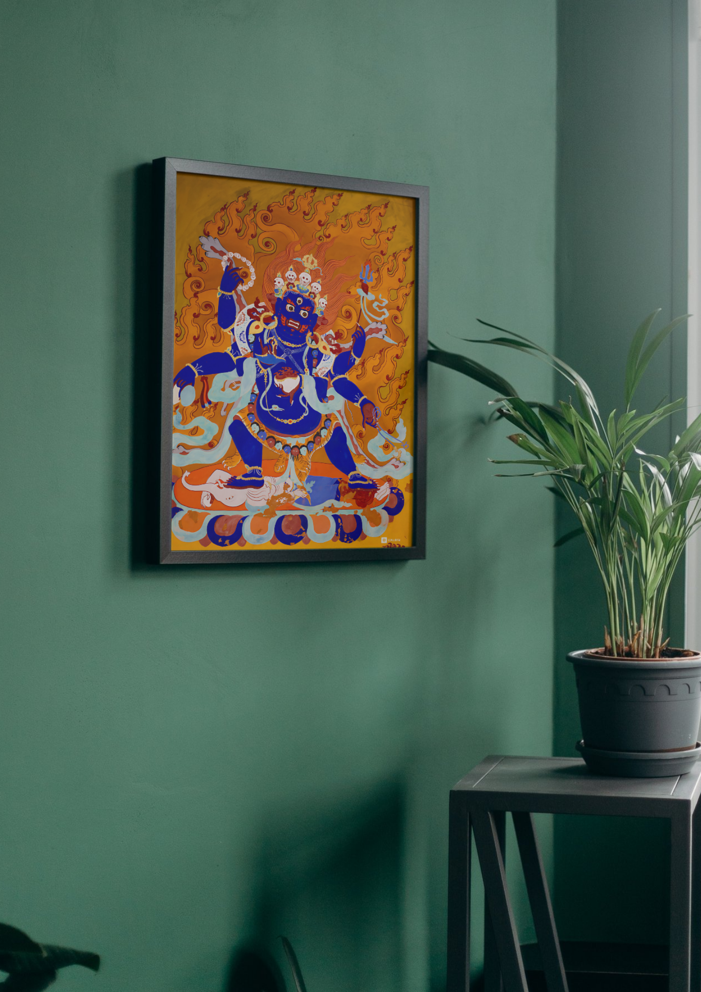 The Six-Armed Protector – Wrathful Guardian of the Dharma (A3 Poster)