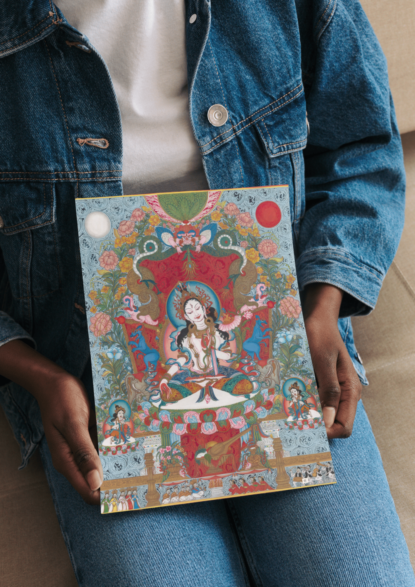 White Tara – The Goddess of Compassion and Longevity (A3 Poster)