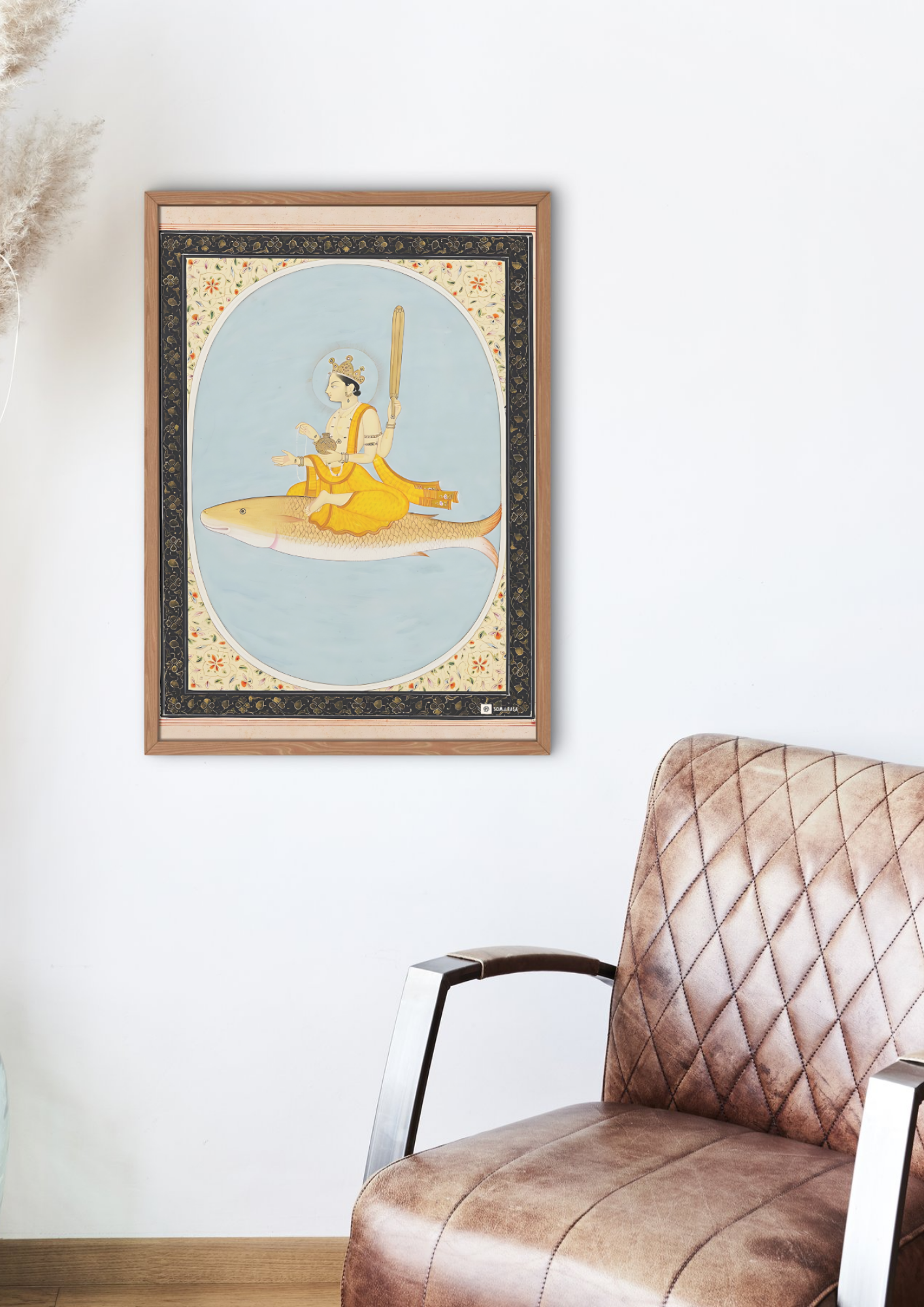 Vishnu as Matsya – The Fish Incarnation of Preservation (A3 Poster)