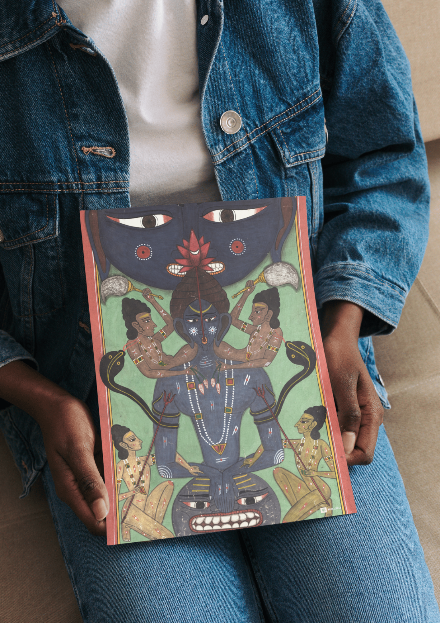 The Deity and the Devotee – Tantric Kundalini Awakening with Mahakala Union | A3 Poster