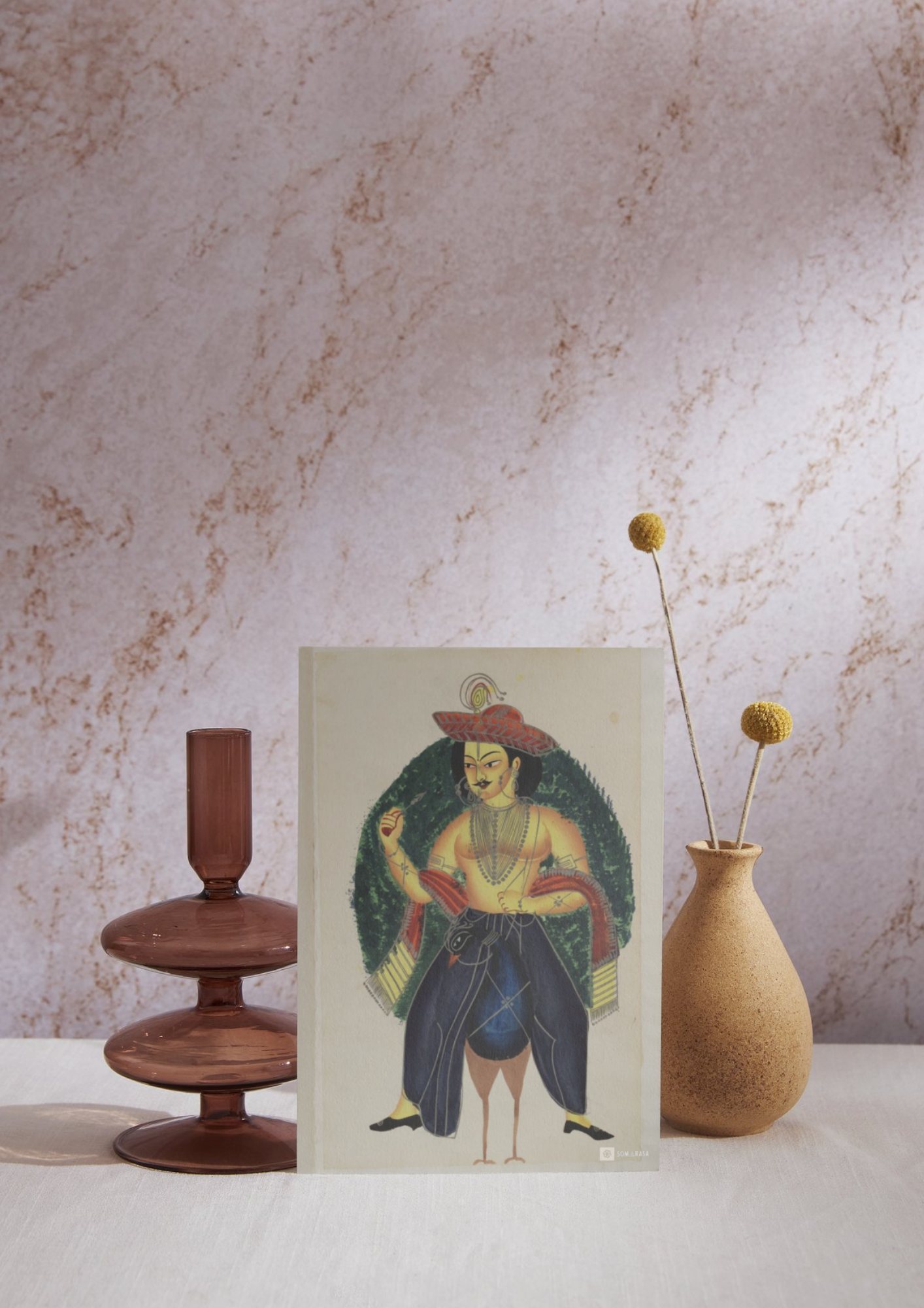 Kartikeya on Peacock – Kalighat Painting Reprint (A3 Poster)