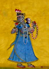 Goddess Bhadrakali – Basohli Painting Circa 1660–70 (A3 Poster)
