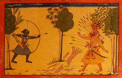 Rama’s Final Arrow – Ravana’s Fall - Shangri Ramayana Folio (16×24 Poster)