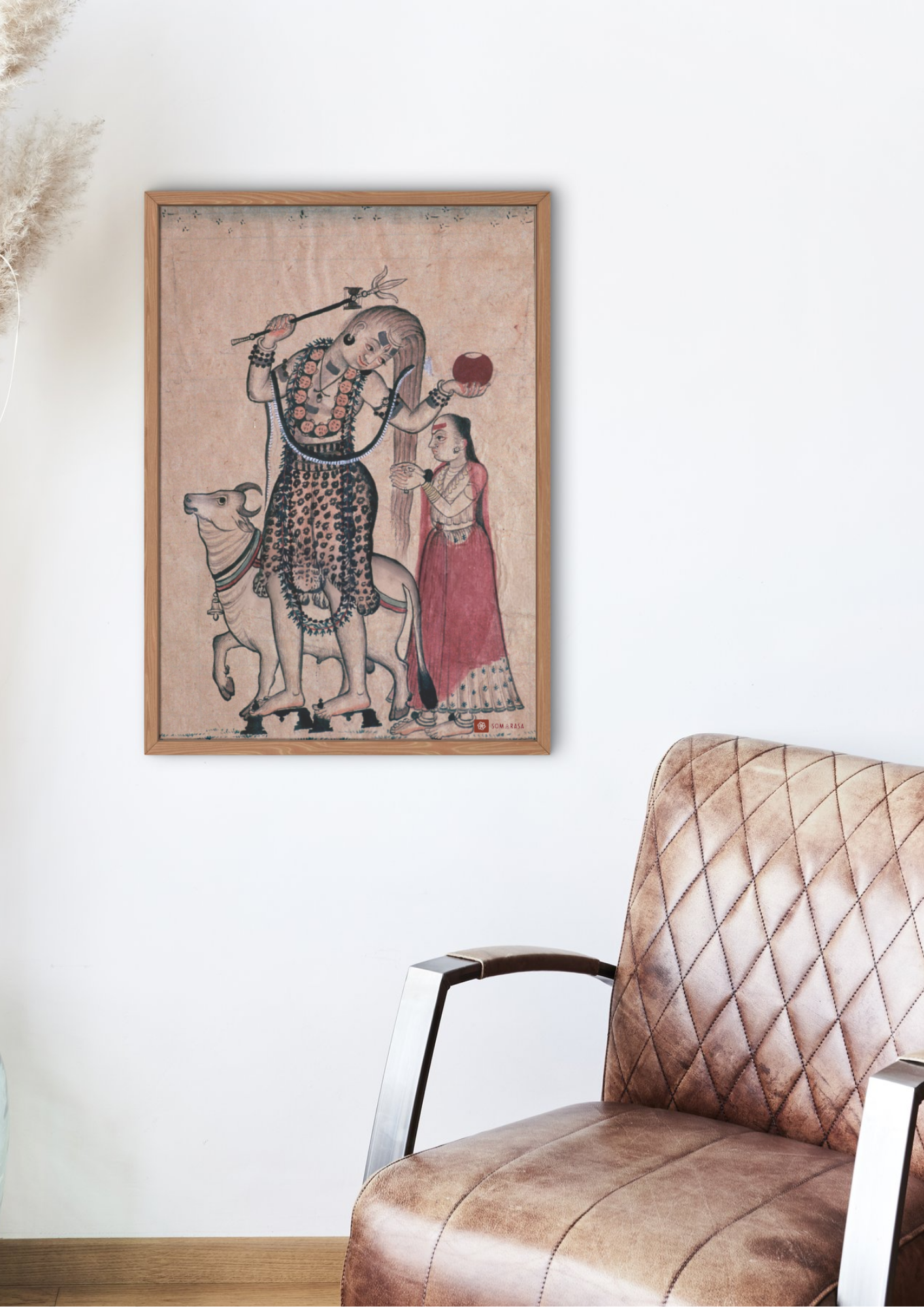 Shiva with Nandi & Parvati – The Eternal Ascent (A3 Poster)