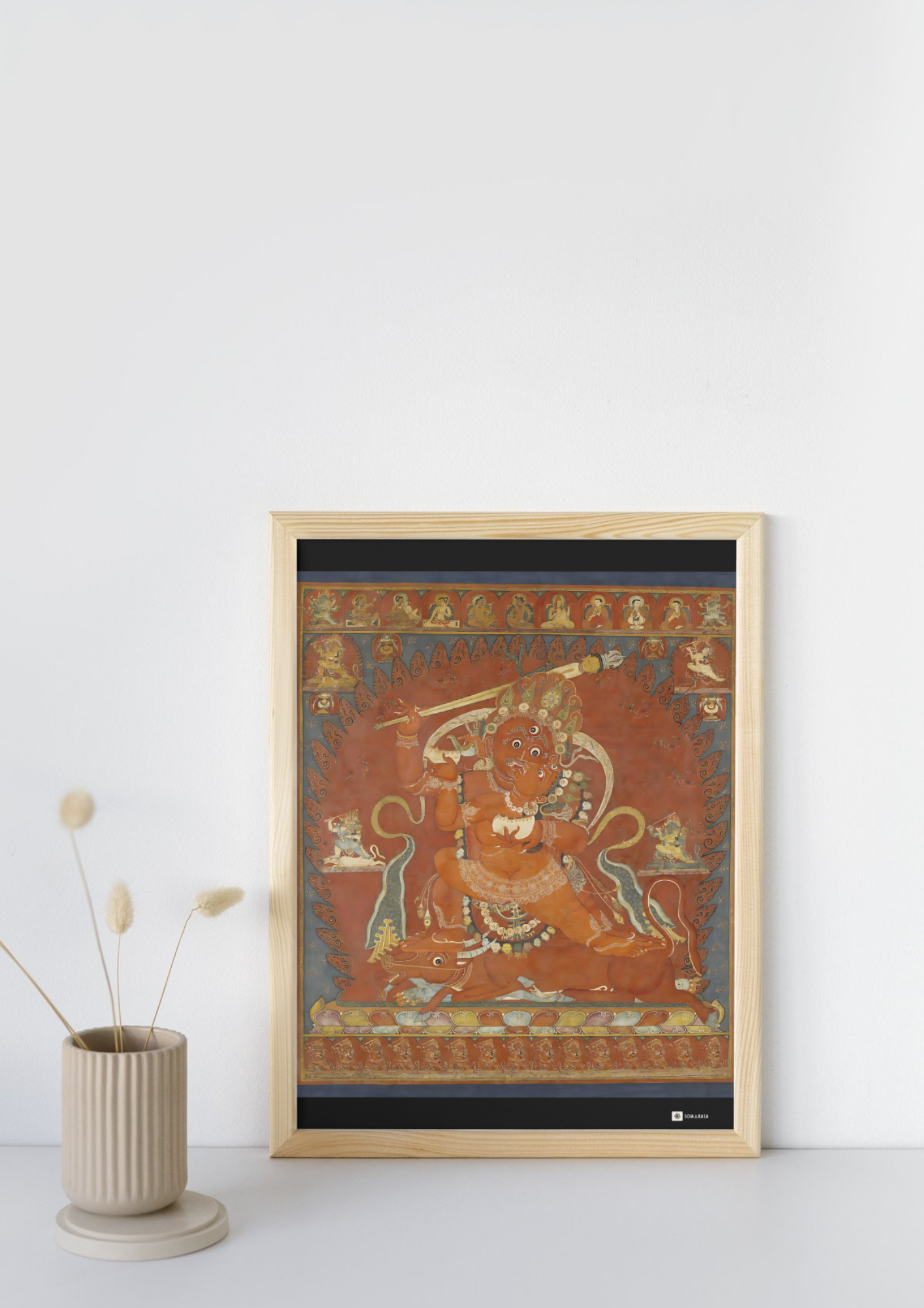 Raktayamari and Vajravetali – The Red Conqueror of Death (A3 Poster)