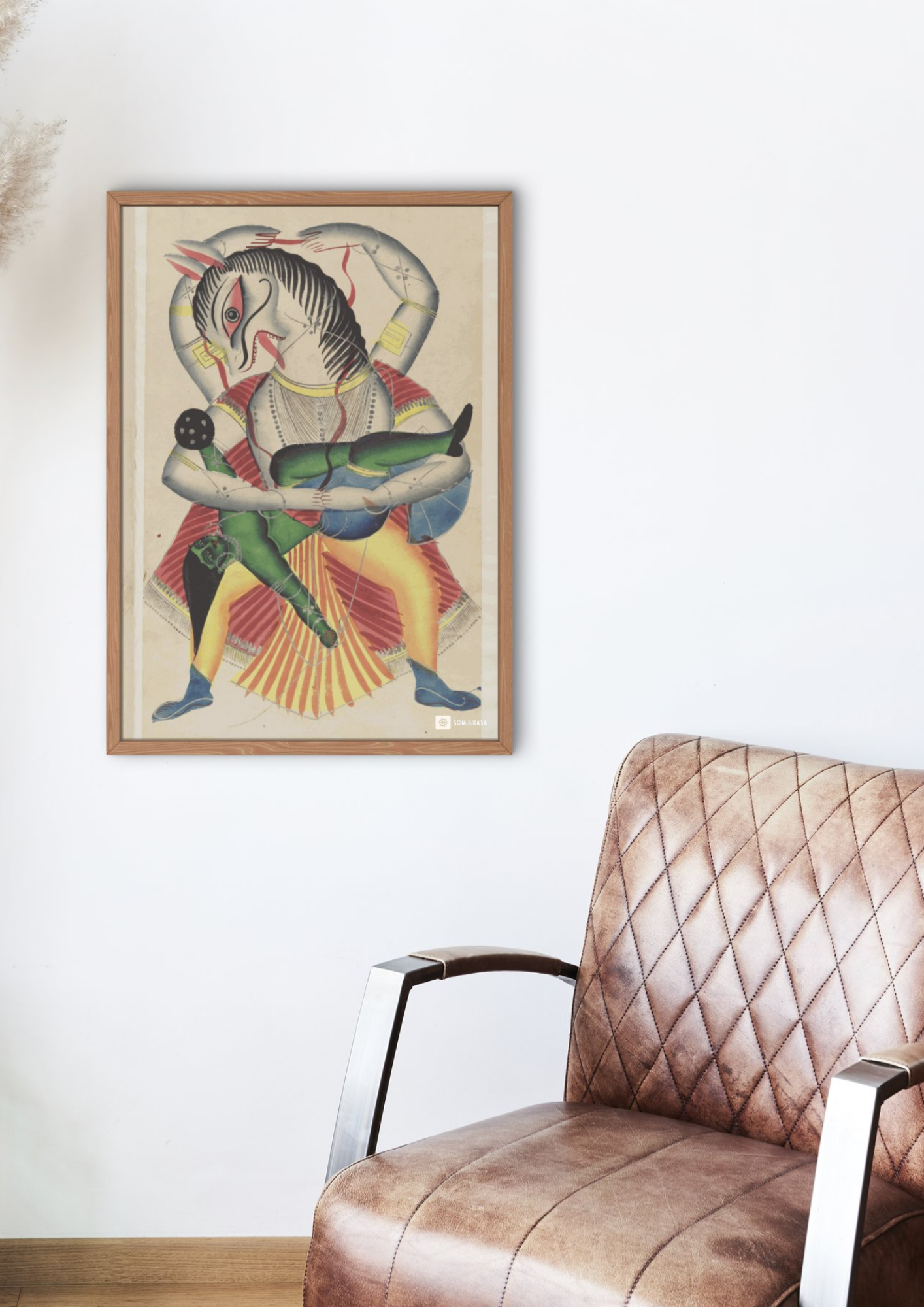 Narasimha Avatar – Kalighat Painting Reprint (A3 Poster)
