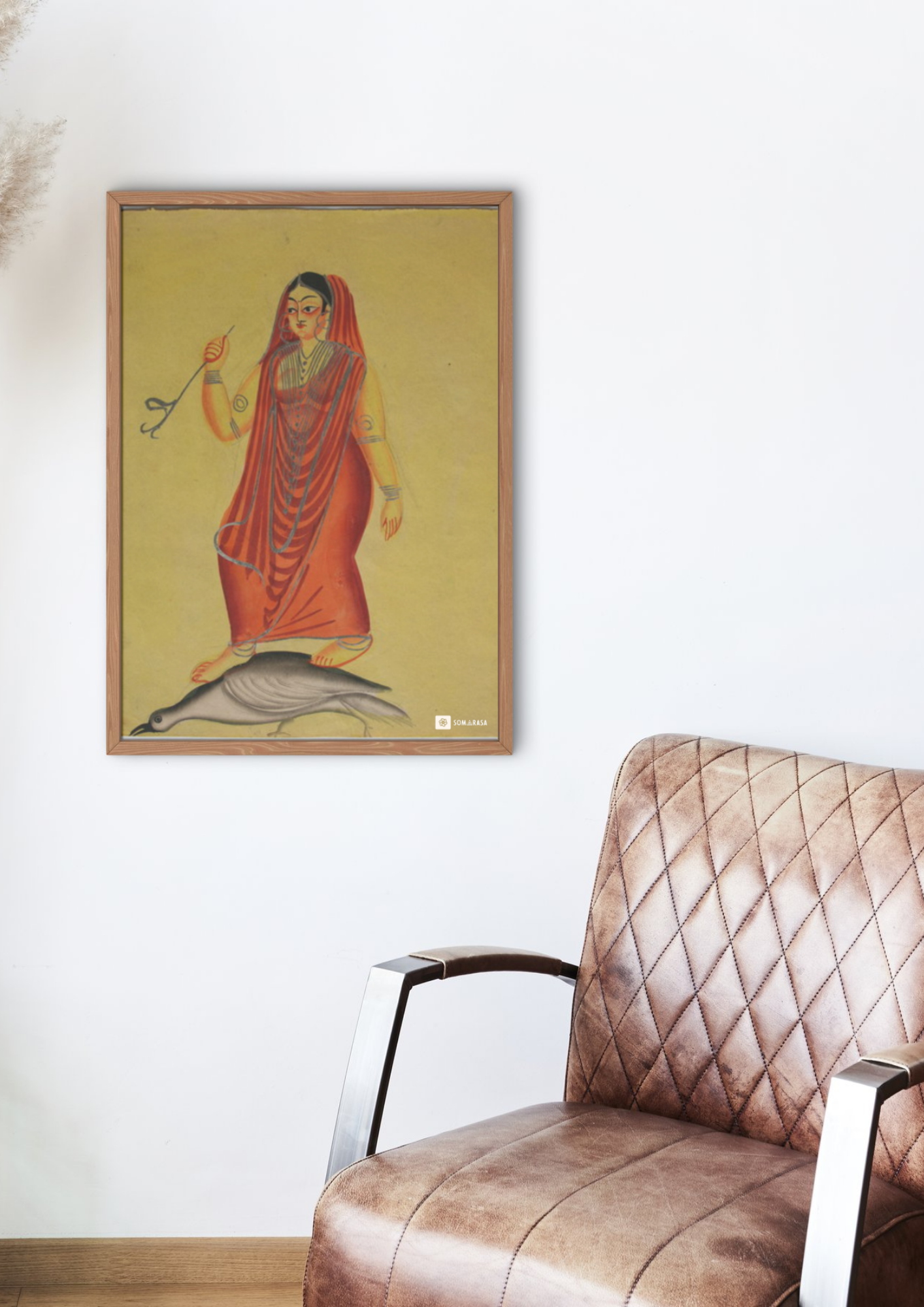Manasa Devi – Kalighat Painting Reprint (A3 Poster)