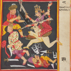 Vaishnavi's Celestial Assault – The Legend of Durga (14×14 Poster)