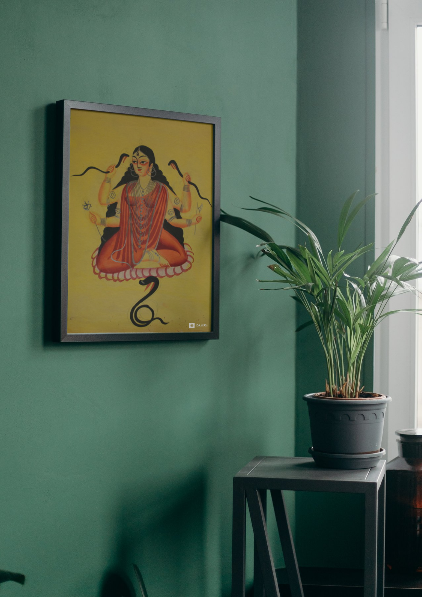 Manasa Devi – Kalighat Painting Reprint (A3 Poster)