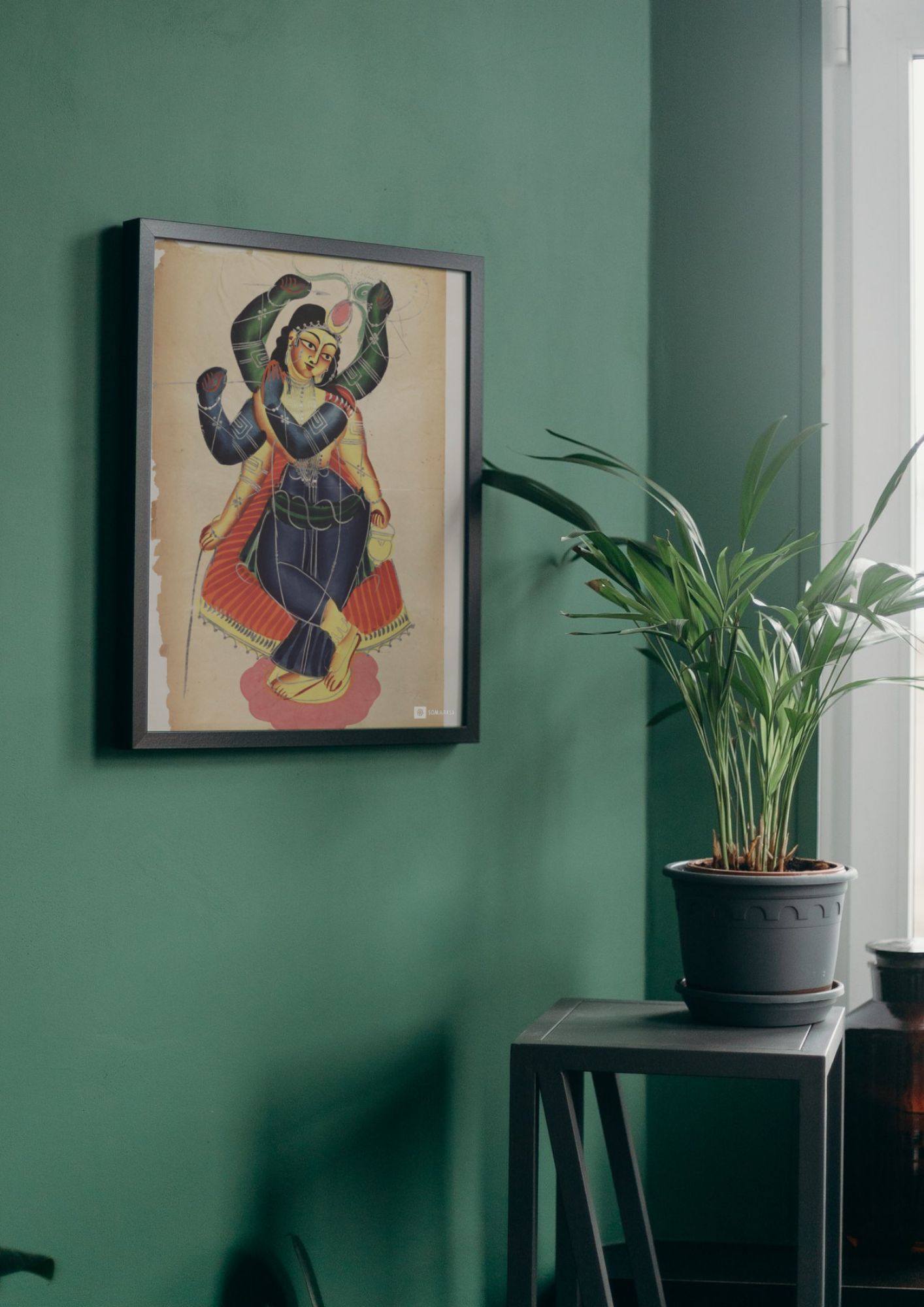 Krishnakali – Kalighat Painting Reprint (A3 Poster)