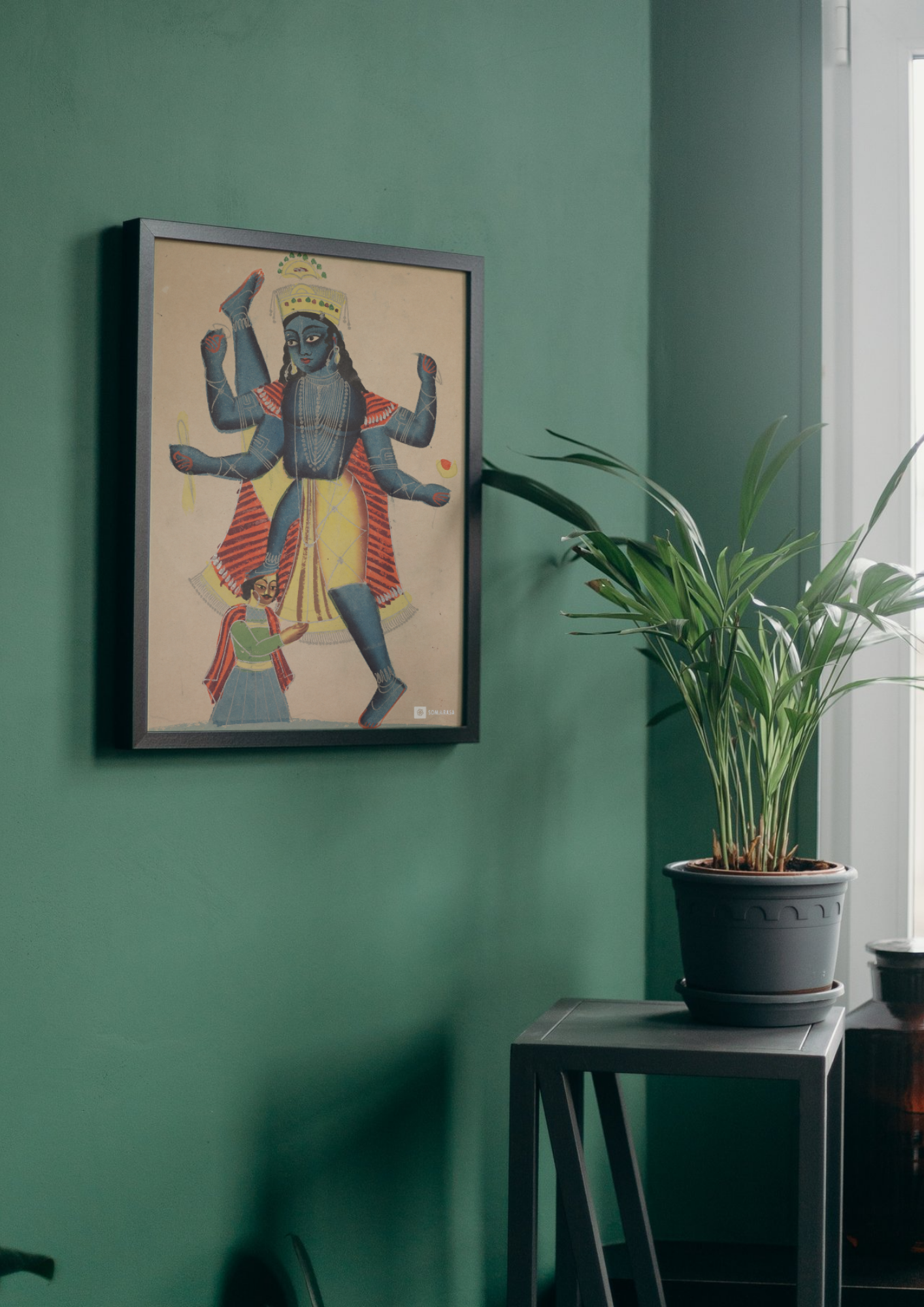Trivikrampada (Vamana Avatar of Vishnu) – Kalighat Painting Reprint (A3 Poster)