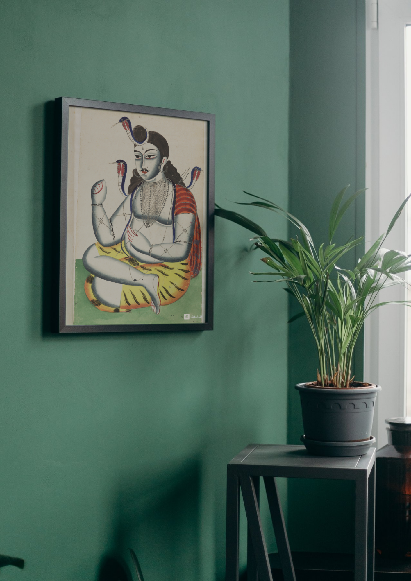 Shiva Mahayogin – Kalighat Painting Reprint (A3 Poster)