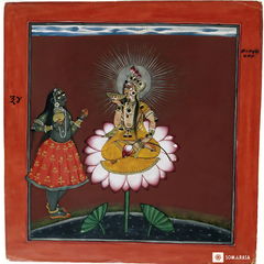 Siddha Lakshmi with Kali (14×14 Poster)
