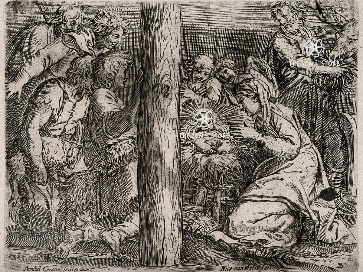 The Adoration of the Shepherds - The Birth of Christ (18 × 24 in Poster)
