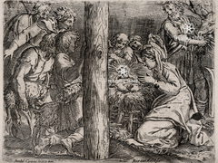The Adoration of the Shepherds - The Birth of Christ (18 × 24 in Poster)