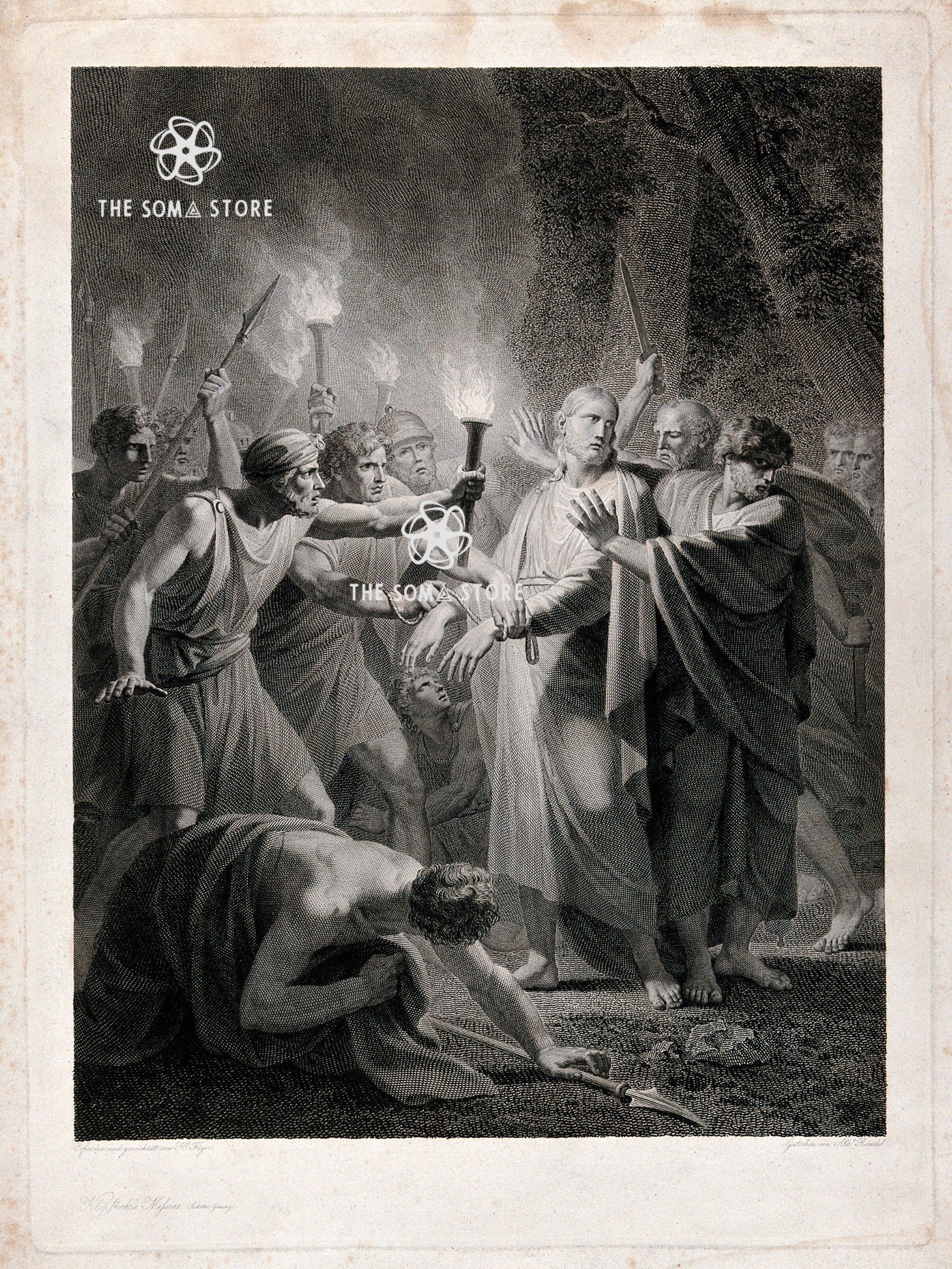 The Arrest of Christ in Gethsemane - The Night of Betrayal (18 × 24 in Poster)