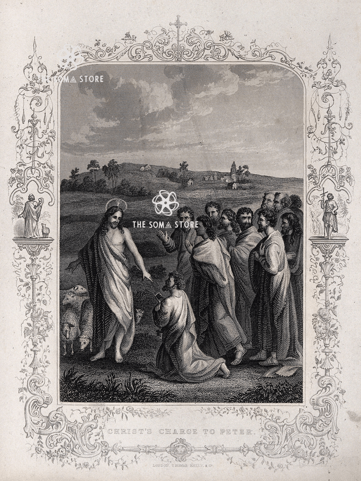 Christ’s Charge to Peter - Jesus Appoints Peter as Head of the Church (18 × 24 in Poster)