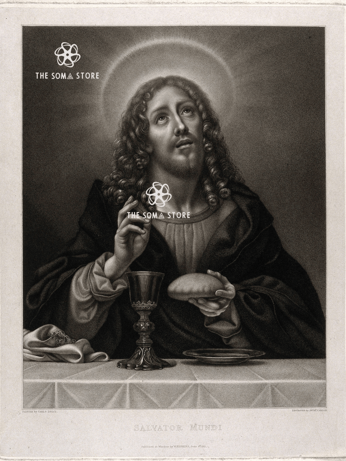 Salvator Mundi - Jesus Christ in Blessing (18 × 24 in Poster)
