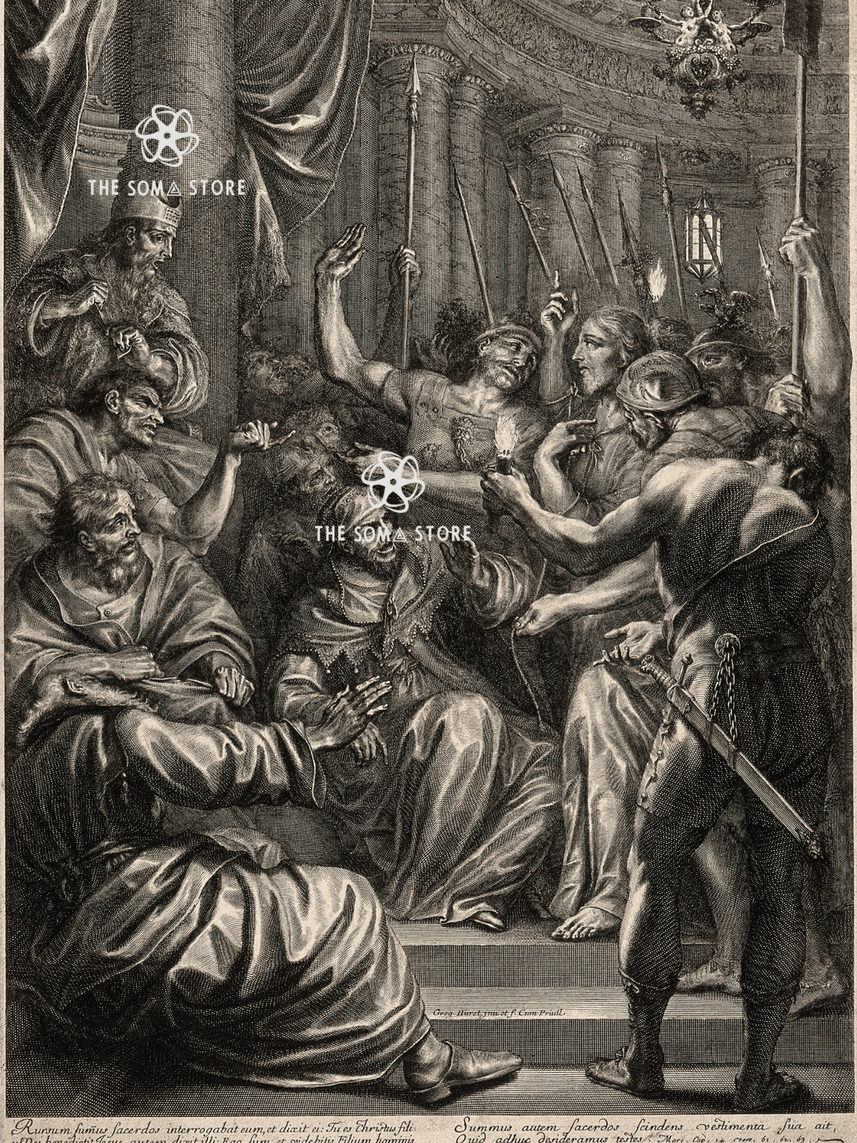 Christ Before the High Priest - The Trial of Jesus (18 × 24 in Poster)