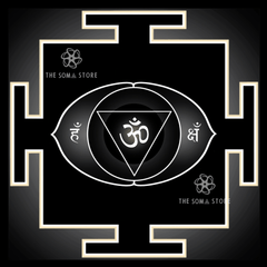 Ajna Chakra Yantra - Sacred Geometry of the Third Eye, Inner Command & Transcendent Vision (14 × 14 in Poster)