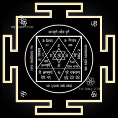Annapurna Yantra - Sacred Geometry of the Goddess of Nourishment, Abundance & the Eternal Fullness of Divine Grace (14 × 14 in Poster)