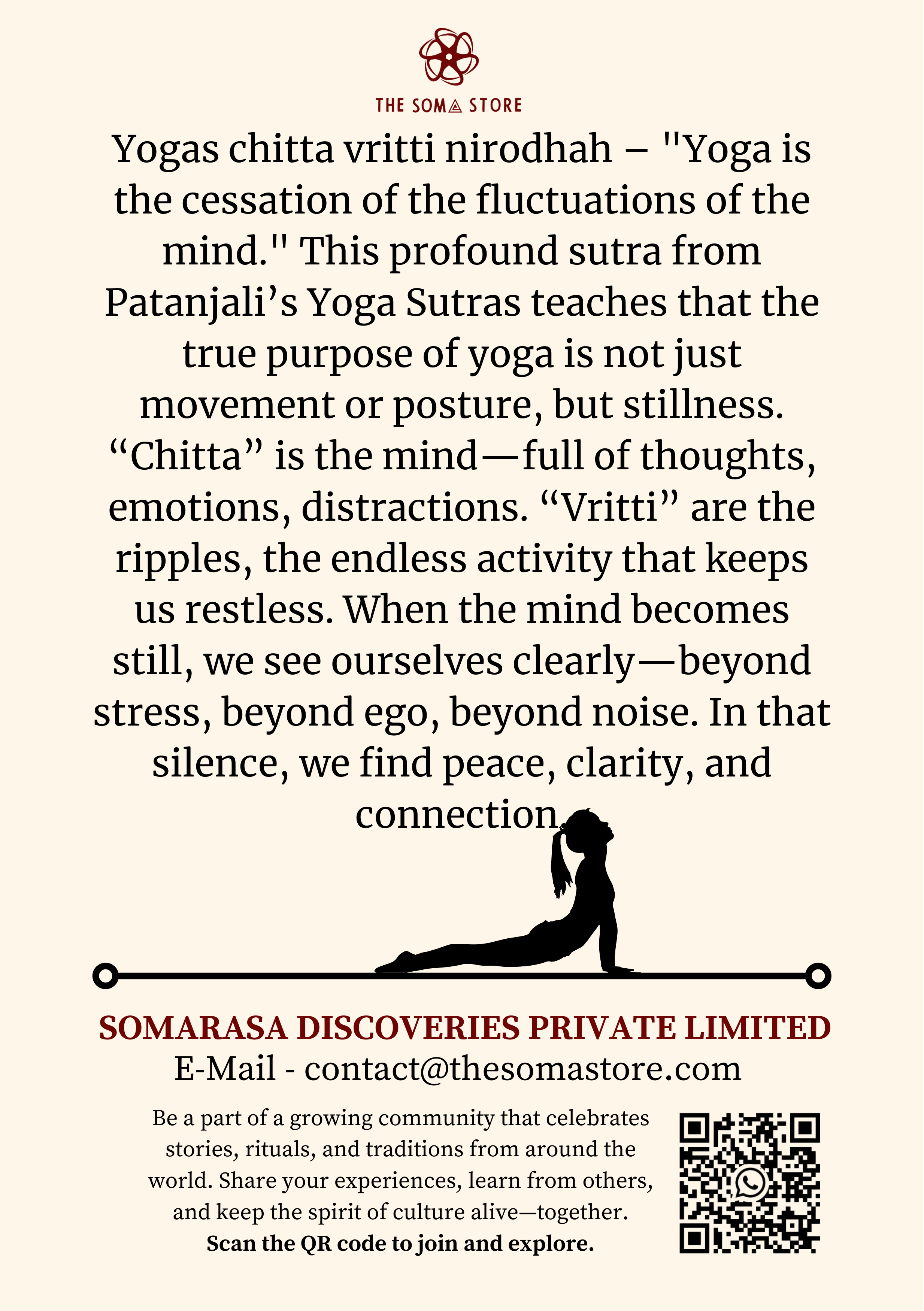 Yogas Chitta Vritti Nirodhah Notepad (A5 Size) – A Journal for Stillness & Inner Clarity
