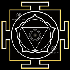 Bhagamalini Yantra - The Second Nitya, Goddess of the Garland of Light & the Fullness of Creation (14 × 14 in Poster)