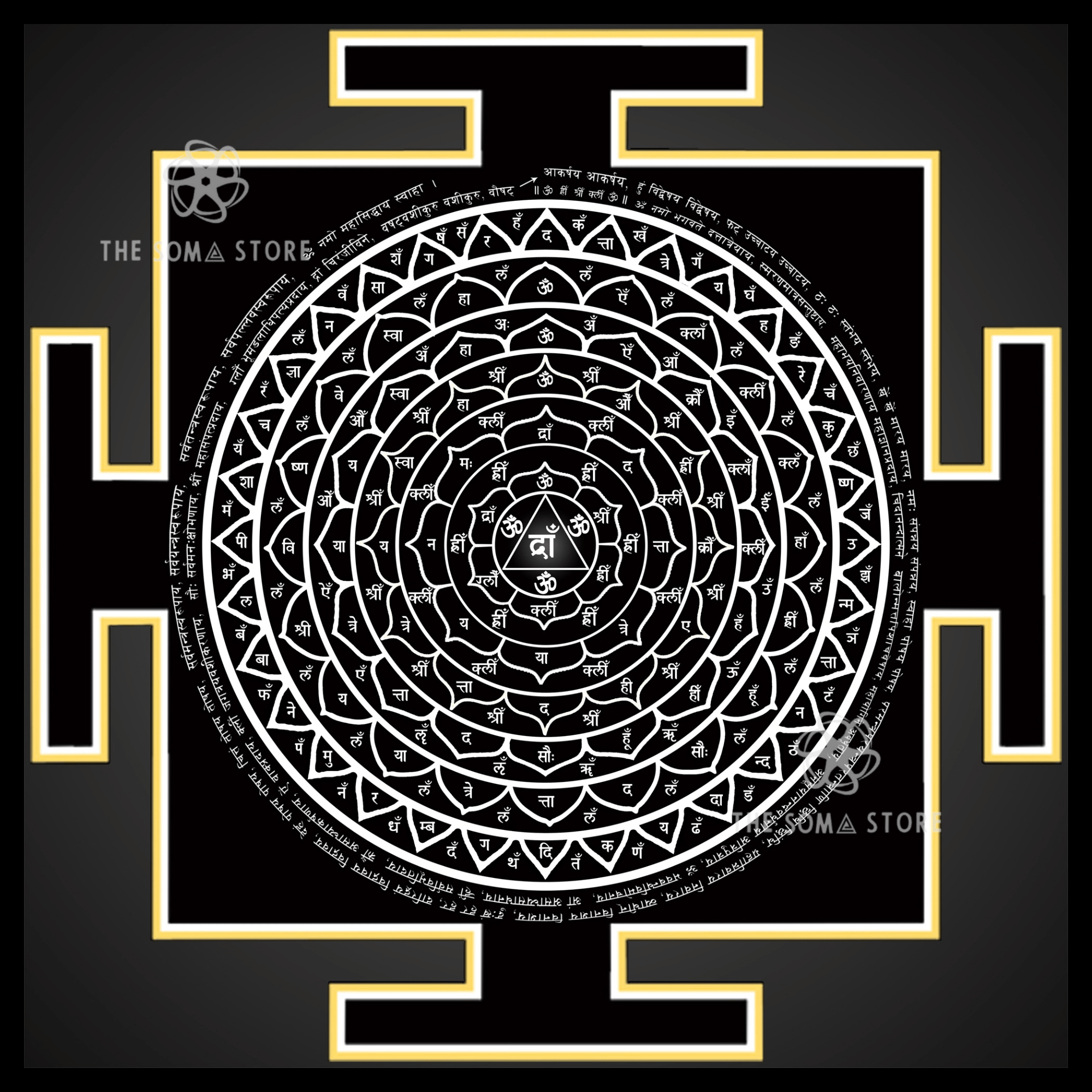 Dattatreya Yantra Collection - Four Sacred Forms of the Avadhuta (14×14)