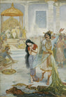 Disrobing of Draupadi by M. V. Dhurandhar - Mahabharata Painting (18 × 24 in Poster)