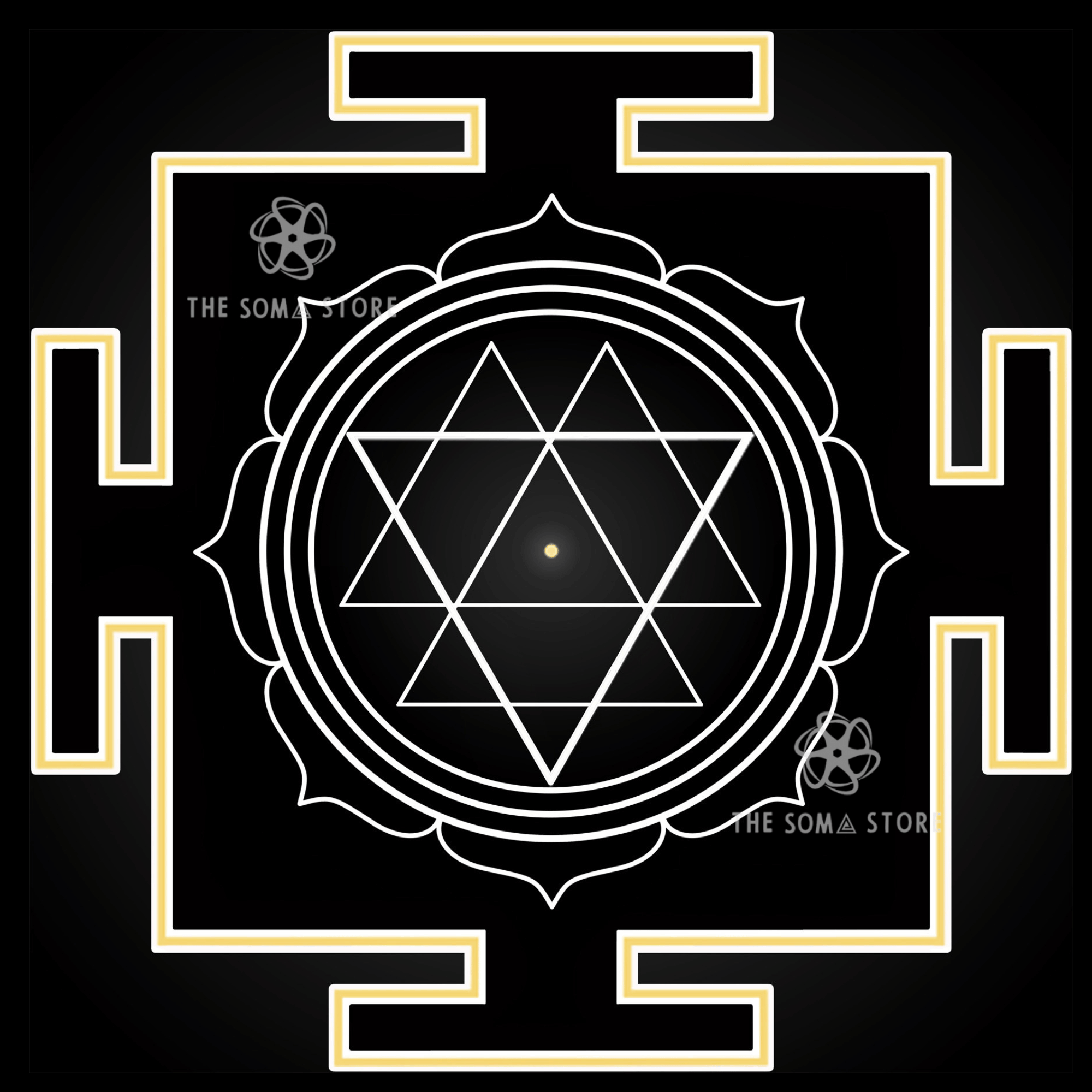 Durga Yantra Collection - Five Sacred Forms of the Invincible Goddess, Complete Mantra Armor & the Divine Feminine Force That Protects All (14 × 14 in Poster)