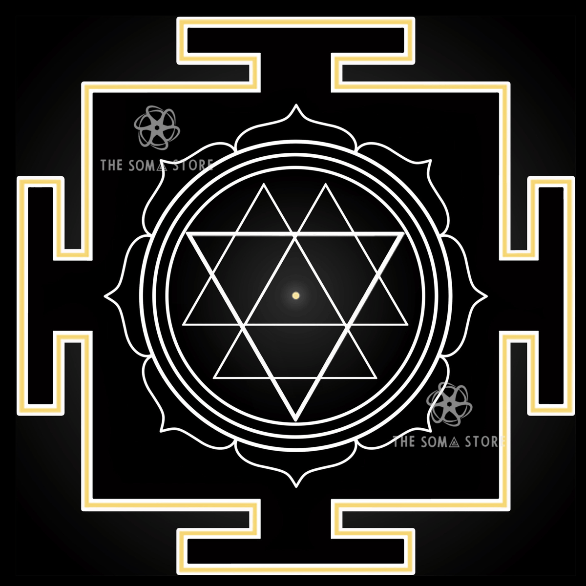 Durga Yantra Collection - Five Sacred Forms of the Invincible Goddess, Complete Mantra Armor & the Divine Feminine Force That Protects All (14 × 14 in Poster)