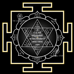 Ganesh Yantra Collection - Three Sacred Forms of the Remover of Obstacles, Complete Mantra System & the Supreme Auspicious Grace of Lord Ganesha (14 × 14 in Poster)