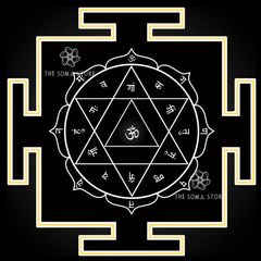 Ganesh Yantra Collection - Three Sacred Forms of the Remover of Obstacles, Complete Mantra System & the Supreme Auspicious Grace of Lord Ganesha (14 × 14 in Poster)