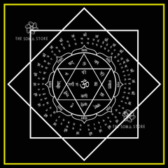 Ganesh Yantra Collection - Three Sacred Forms of the Remover of Obstacles, Complete Mantra System & the Supreme Auspicious Grace of Lord Ganesha (14 × 14 in Poster)